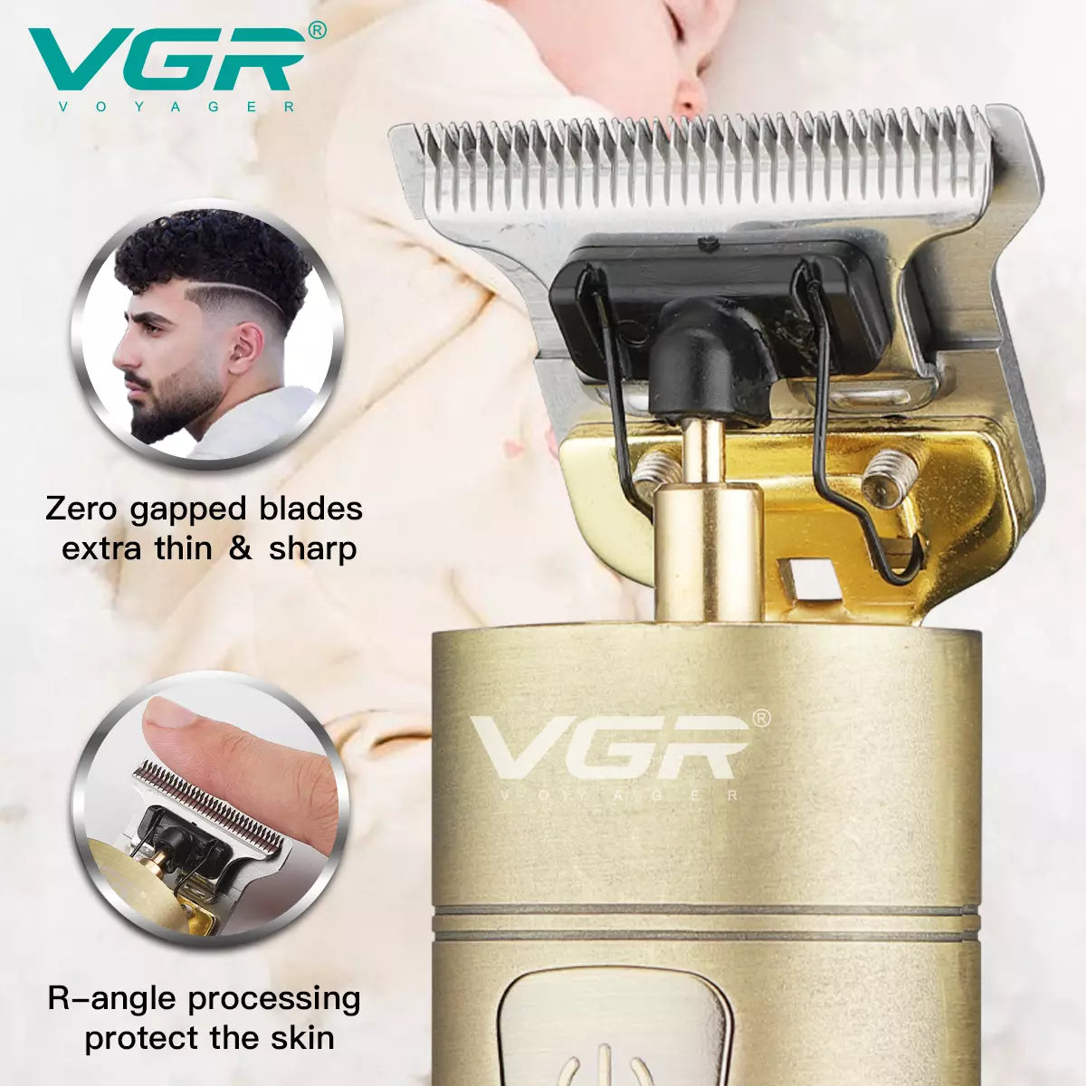 VGR V-076 Hair Trimmer For Men