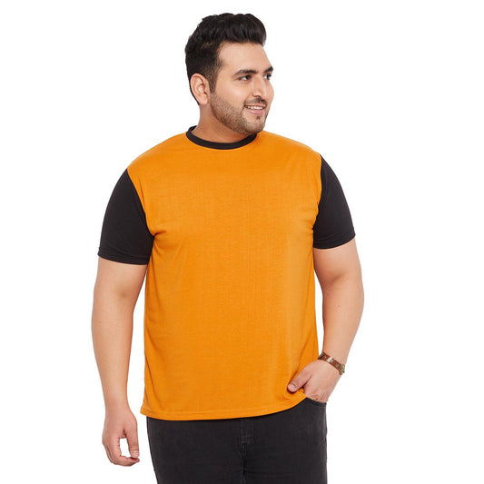 Men Plus Size Arctic-O Solid Round Neck Tshirt