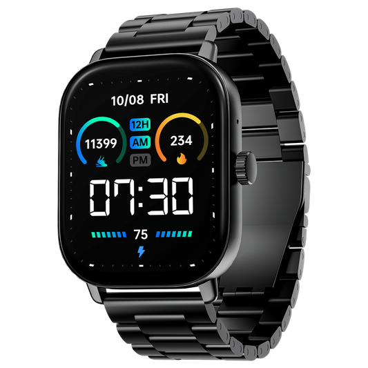 boAt Wave Spectra  Smartwatch with 2.04 AMOLED Display Animated Watch Faces 100 Sports Modes IP68 Dust Resistance