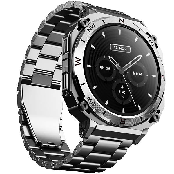 boAt Enigma X500  Smartwatch with 1.43 3.63 cm AMOLED Round Display BT Calling 100 Watch Faces 100 Sports Modes