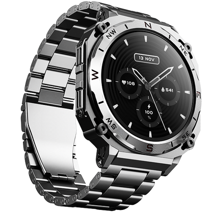 boAt Enigma X500  Smartwatch with 1.43 3.63 cm AMOLED Round Display BT Calling 100 Watch Faces 100 Sports Modes