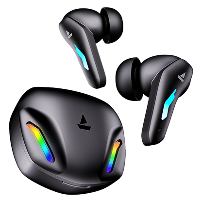 boAt Immortal 100  Bluetooth Gaming Wireless Earbuds with BEAST Mode IWP Technology ENx Technology 30 Hours Playback