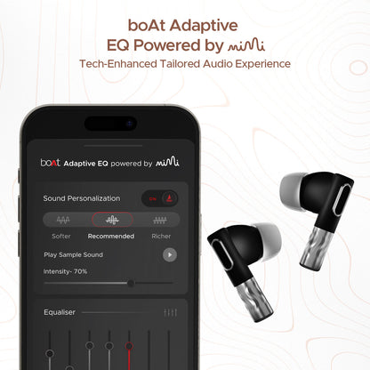 boAt Nirvana Zenith  Wireless Earbuds with ANC up to 50dB 6x Mics with AI ENx Tech Bluetooth v5.3 50 Hours Playback