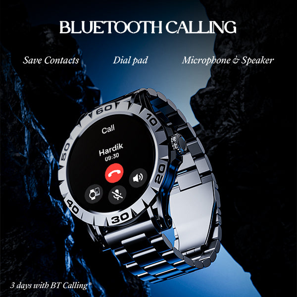 boAt Enigma Z30  Smartwatch with 1.39 TFT Display BT Calling 100 Watch Faces Luxurious Metal Body