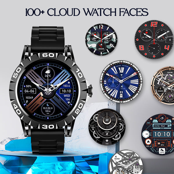 boAt Enigma Z30  Smartwatch with 1.39 TFT Display BT Calling 100 Watch Faces Luxurious Metal Body