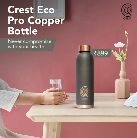 Crest Eco Pro Copper Bottle - Grey