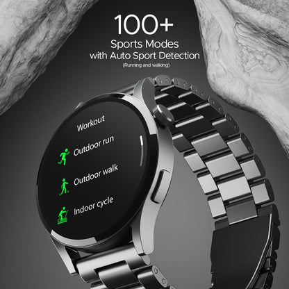 boAt Lunar Embrace  Smartwatch with 1.51 3.83 cms round AMOLED Display Functional Crown 100 Sports Modes IP68 rating