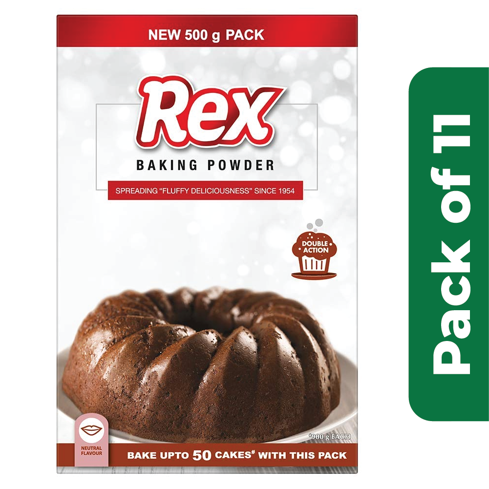 Rex Baking Powder 500gm Pack of 11