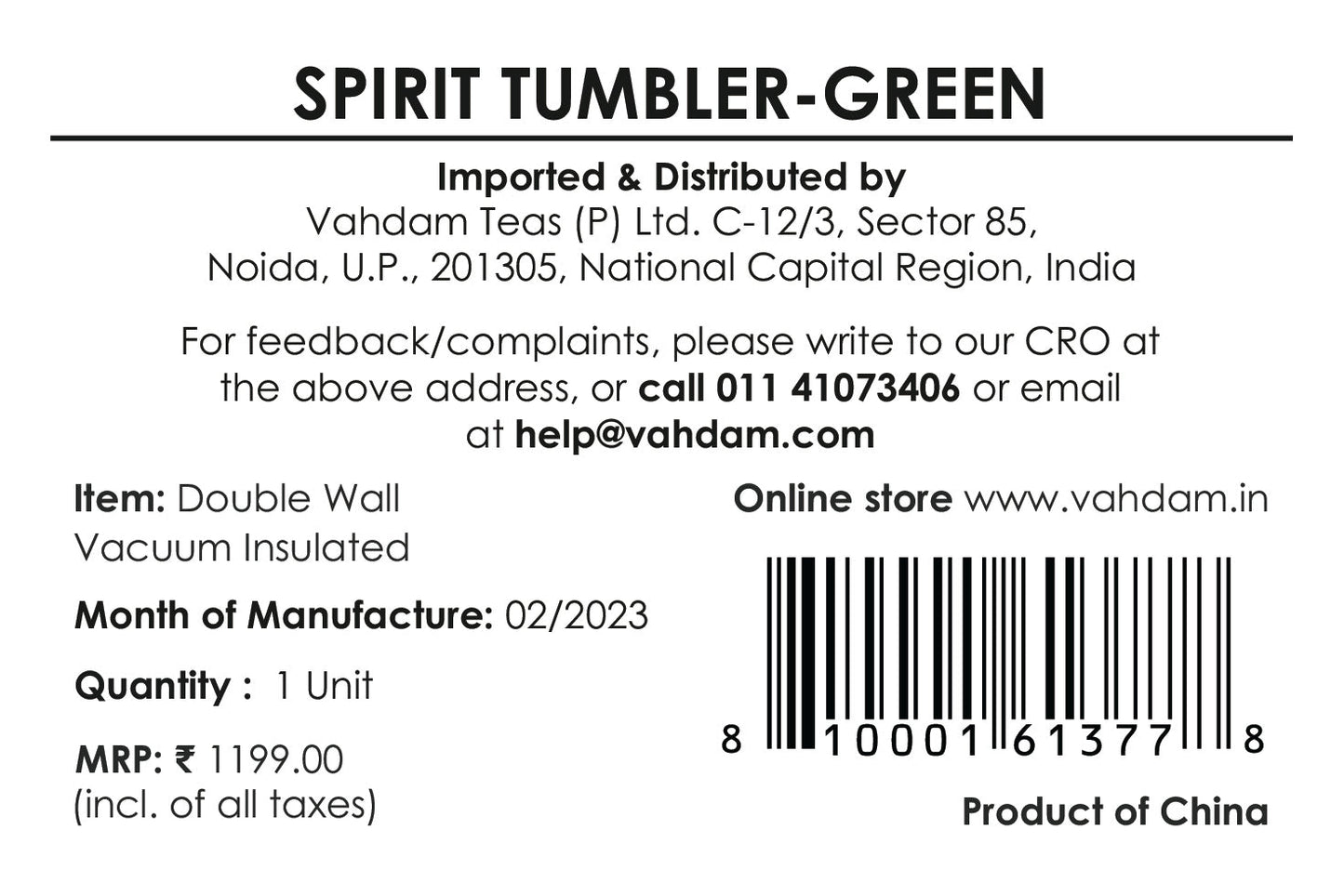 Spirit Tumbler Green