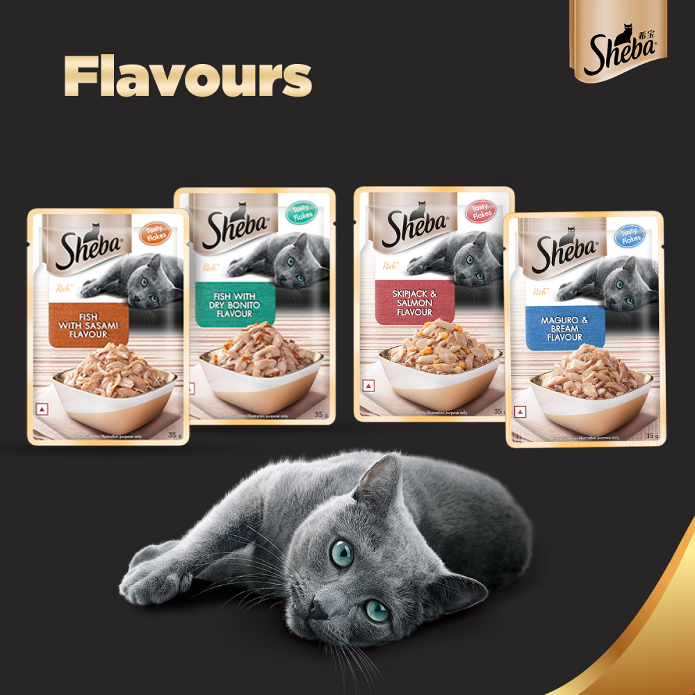 Sheba Fish with Dry Bonito Flake Premium Cat Wet Food