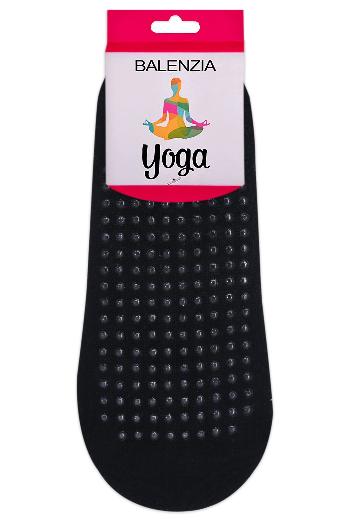 Balenzia Womens Anti Bacterial Yoga Socks with Anti Skid- Pack of 3 Pairs1U Pack- BlackBeigePink