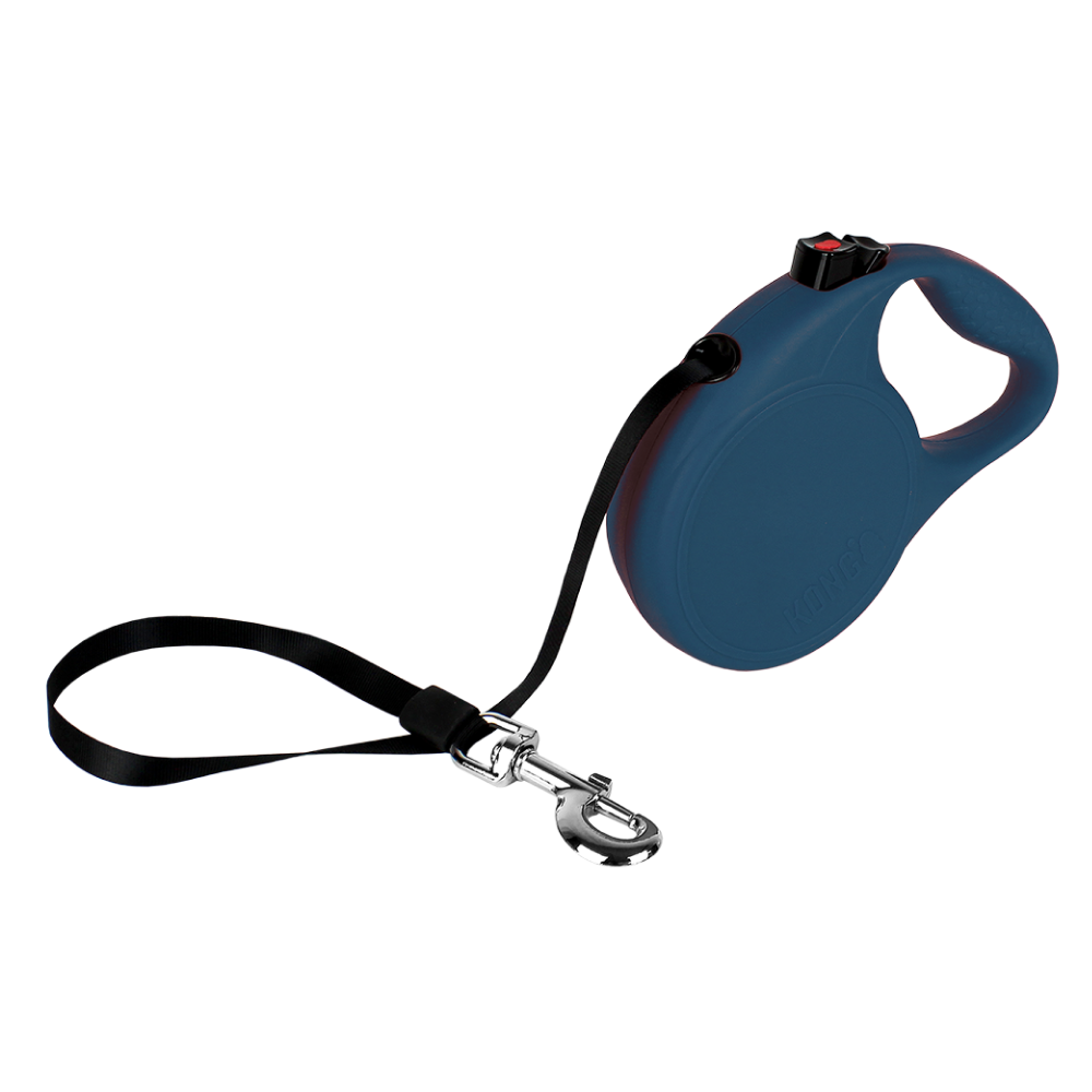 Kong Terrain Retractable Leash for Dogs and Cats Blue