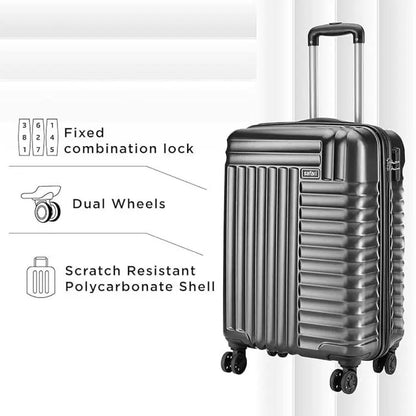 Safari Combat 4W Hard Luggage Trolley 55 65