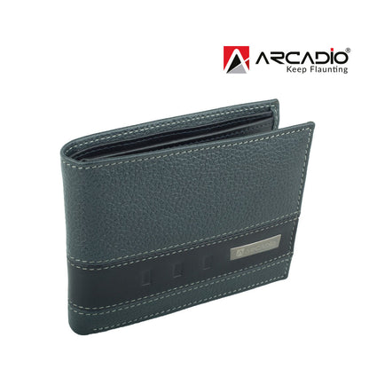 ARCADIO ARW1010CO TWIN FUN BIFOLD DUAL TONED LEATHER WALLET