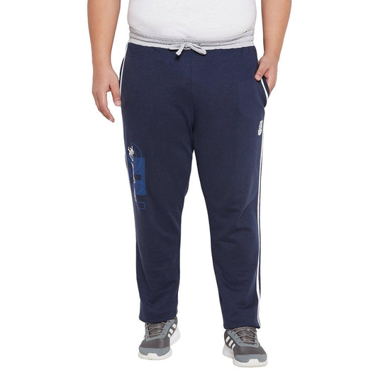 Men Plus Size Bendin Printed Trackpant