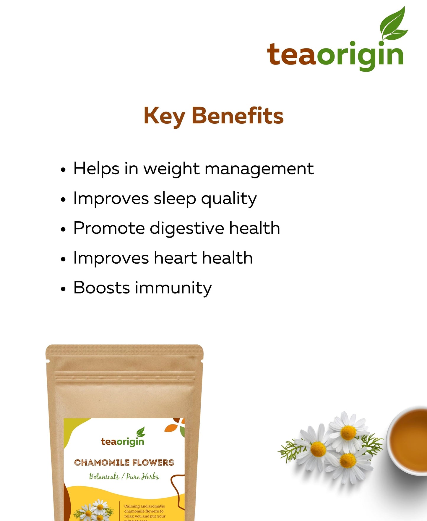 Tea Origin Pure Chamomile Flowers