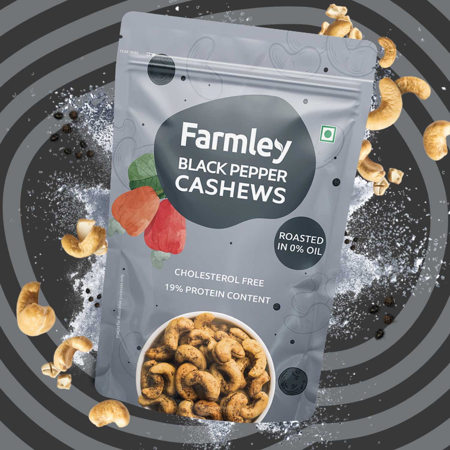 Black Pepper Cashews - Roasted 160g