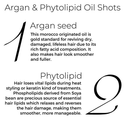 Argan  Phytolipid Oil Shots and Argan Oil Combo For Dry Frizzy Hair