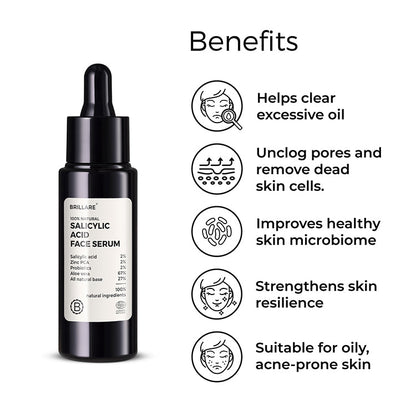 2 Salicylic Acid Face Serum for  Acne-Prone Skin