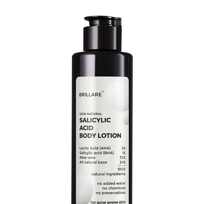 Salicylic Acid Body Wash and Body Lotion with ultility pouch for Acne-Prone Skin