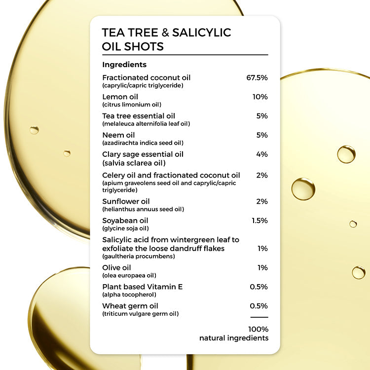 Tea Tree  Salicylic Oil Shots For Dandruff Control