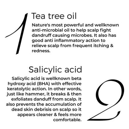 Tea Tree  Salicylic Oil Shots For Dandruff Control