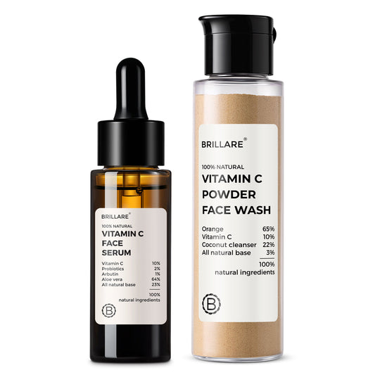 10 Vitamin C Face Serum  Vitamin C Powder Face Wash 30g Combo For Pigmented Skin