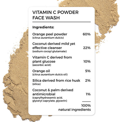 Vitamin C Powder Face Wash Combo For Bright Glowing Skin