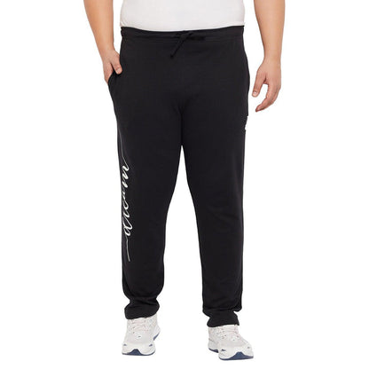 Men Plus Size Burg Printed Trackpant