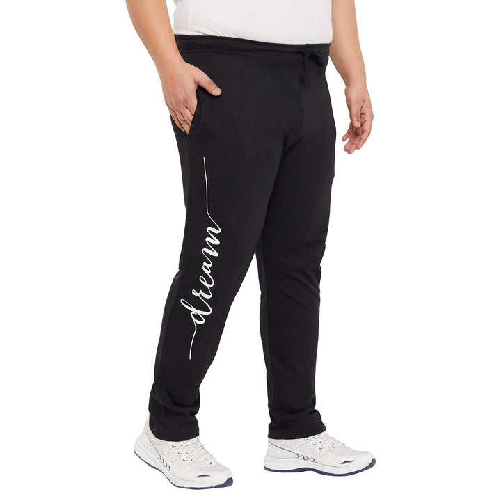 Men Plus Size Burg Printed Trackpant