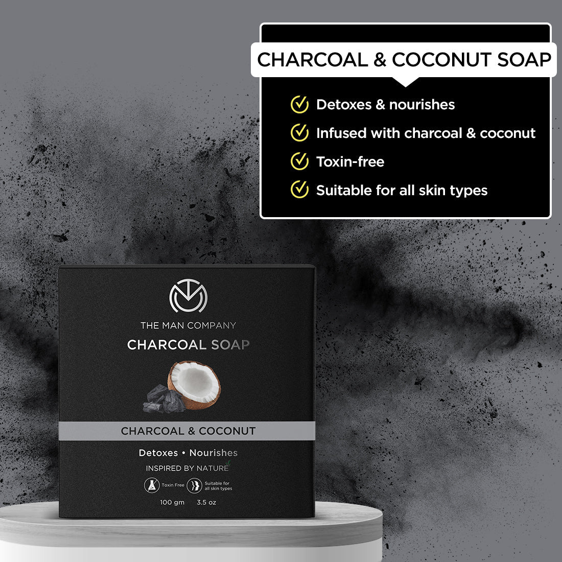 Charcoal Soap  Charcoal  Coconut