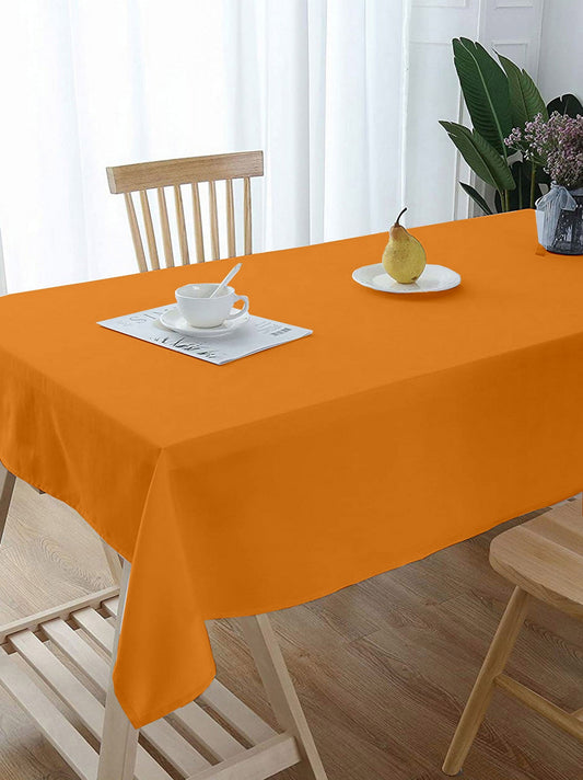 Lushomes Fancy Orange Classic Plain Center Table Cover, Size 36x60.