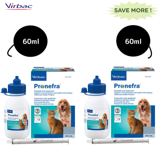 Virbac Pronefra Syrup for Dogs  Cats Combo 60ml60ml