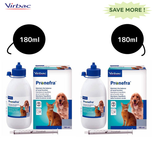 Virbac Pronefra Syrup for Dogs  Cats Combo 180ml180ml