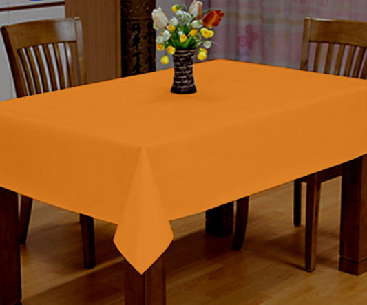 Lushomes Fancy Orange Cotton Side Table Cover, 40x40, for Dining, Tea, or Small Tables.