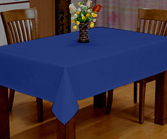 Lushomes Ink Blue Cotton Side Table Cover, 40x40, Classic Plain, Home Decor, Dining/Tea Table Cover