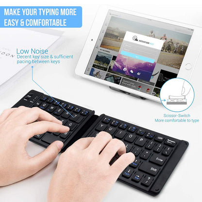 PORTRONICS CHICKLET WIRELESS RECHARGEABLE FOLDABLE KEYBOARD