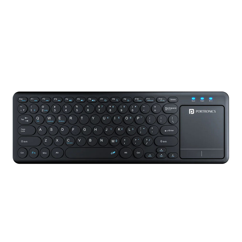 Portronics Bubble Pro Wireless Keyboard with Touchpad