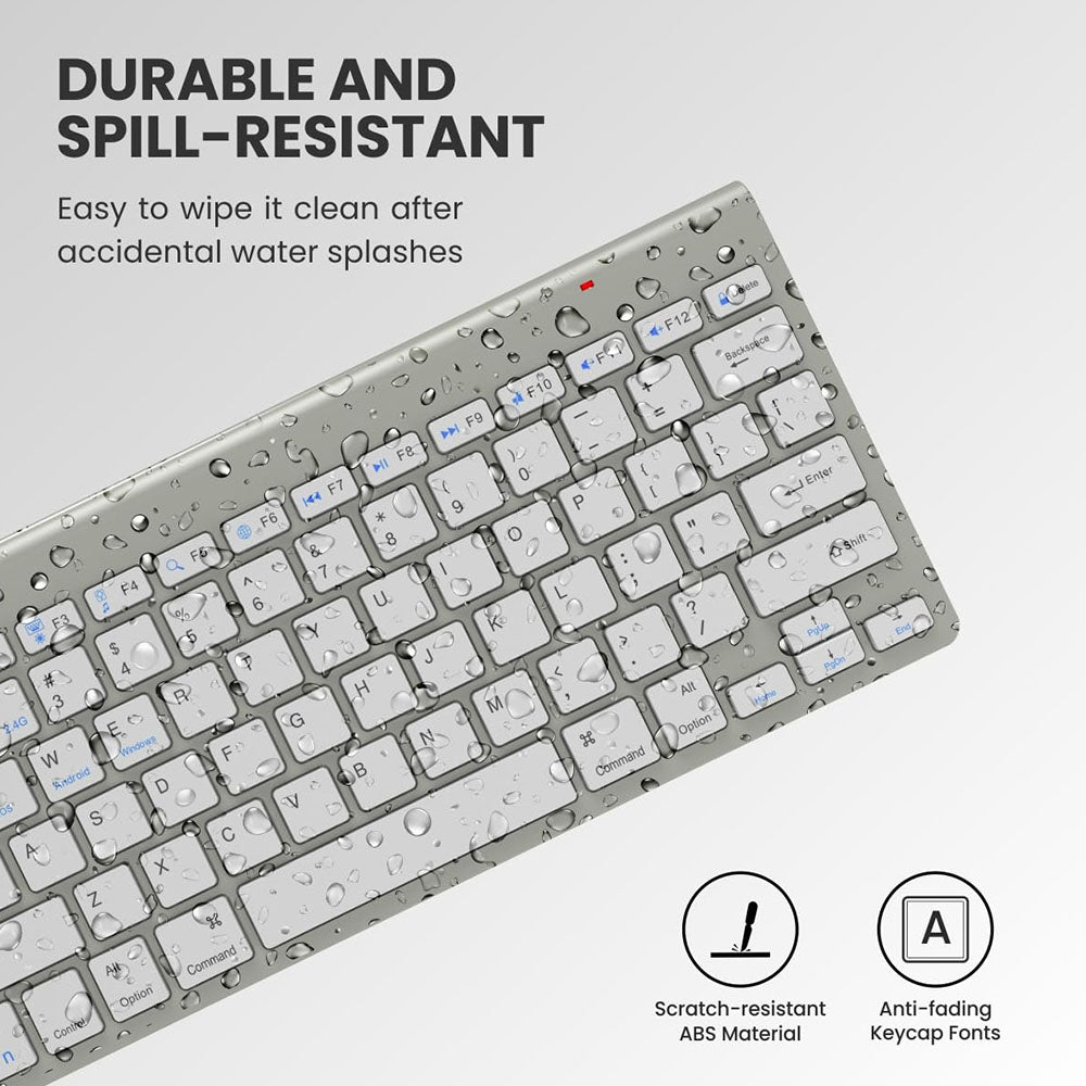 Portronics Bubble Max Wireless Keyboard with Noiseless Keys