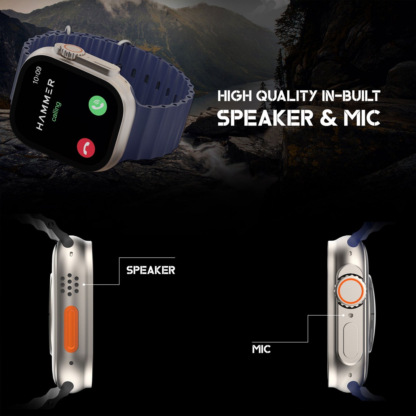 Refurbished Hammer Active 2.0 Ultra with 1.95 inches Biggest Display Bluetooth Calling Smartwatch