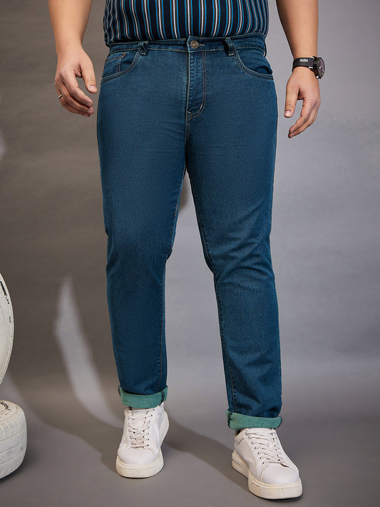 Men Plus Size Cambro Solid Jeans
