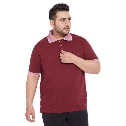 Men Plus Size Carlo Solid Polo Tshirt