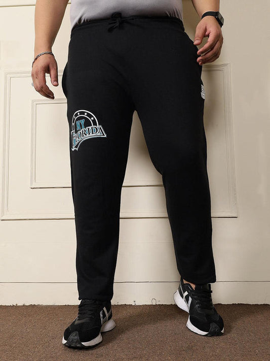 Men Plus Size Casecat Printed Trackpant