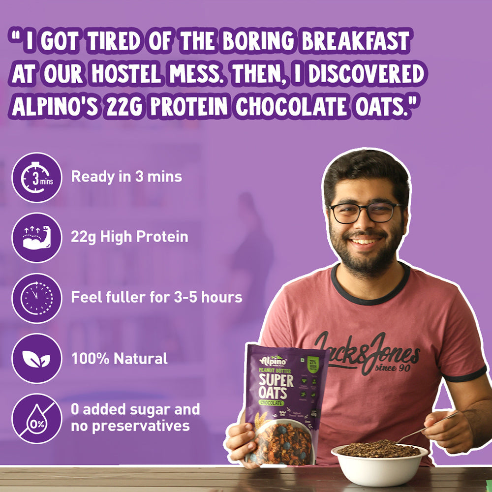 High Protein Super Rolled Oats Chocolate