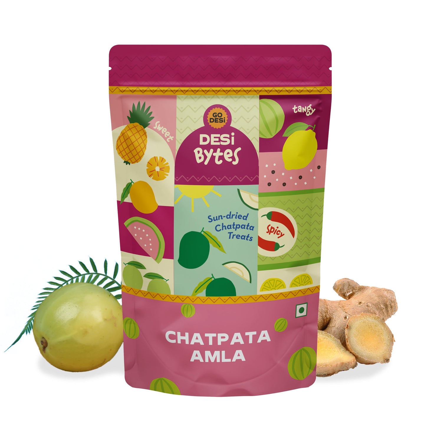 Chatpata Amla Bytes  Sun-dried Amla Snack  100 Natural  300 gms