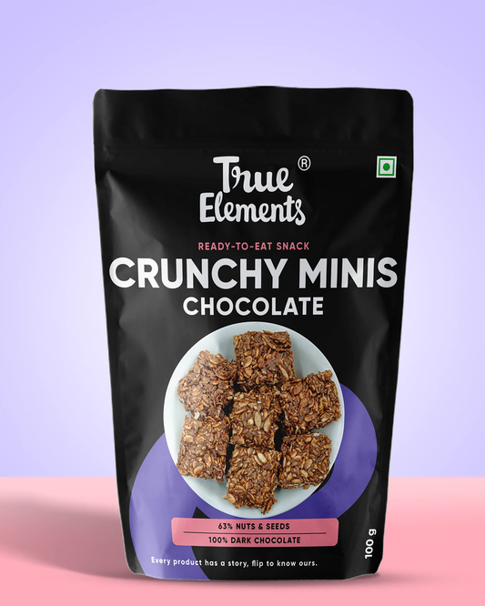 Chocolate Crunchy Minis Contains 18.8g Protein