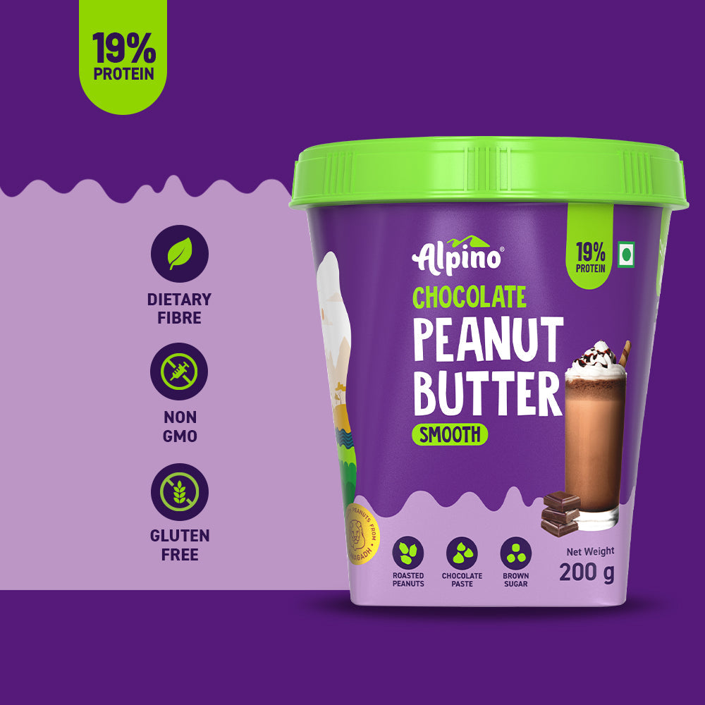 Alpino Chocolate Peanut Butter Smooth Tube
