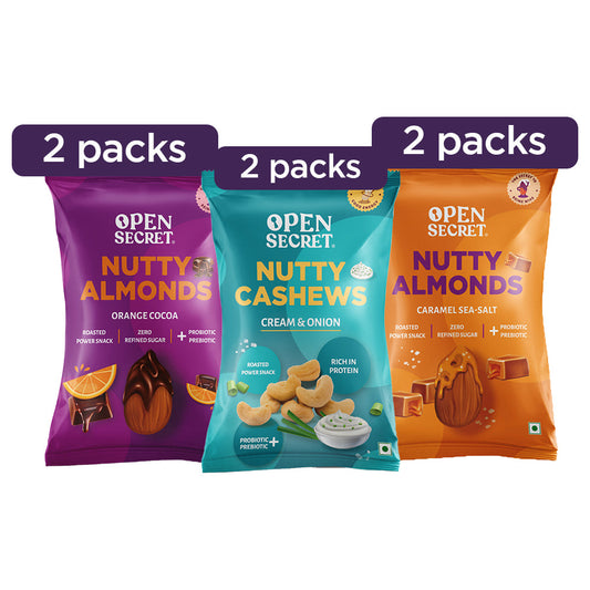 Assorted Flavoured Nuts Combo Pack of 6