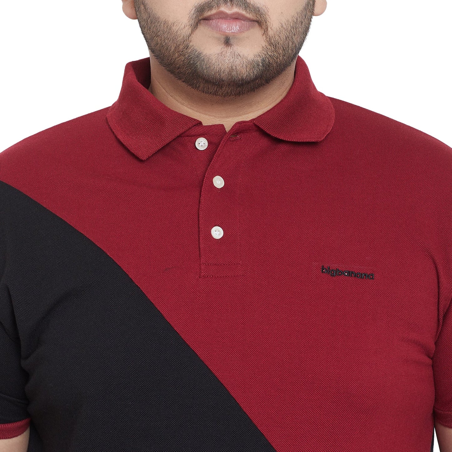 Men Plus Size Cooper Colorblock Polo Tshirt