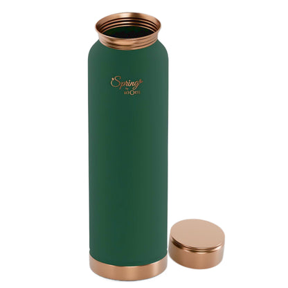 LAFORTE Copper Water Bottle Pure 1000 ml Sea Green